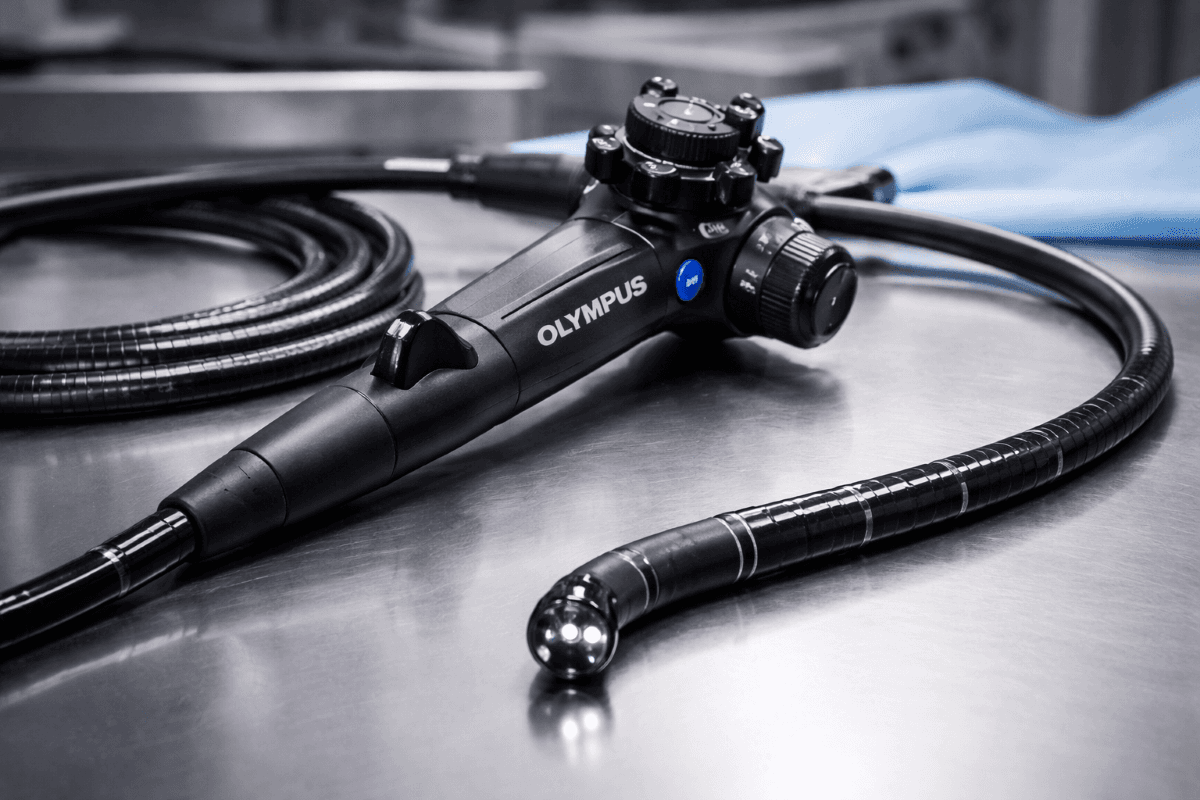 Endoscope device on a clinical background